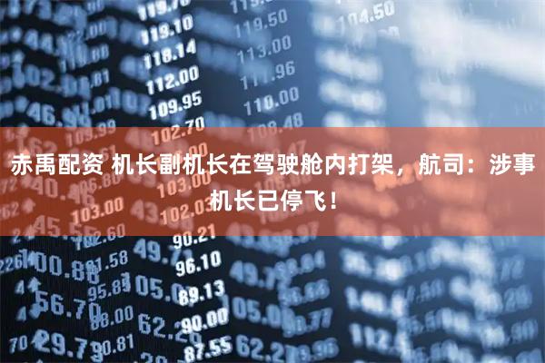 赤禹配资 机长副机长在驾驶舱内打架，航司：涉事机长已停飞！