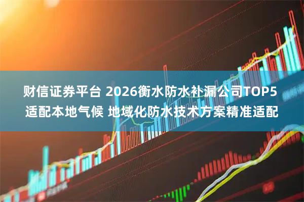 财信证券平台 2026衡水防水补漏公司TOP5 适配本地气候 地域化防水技术方案精准适配