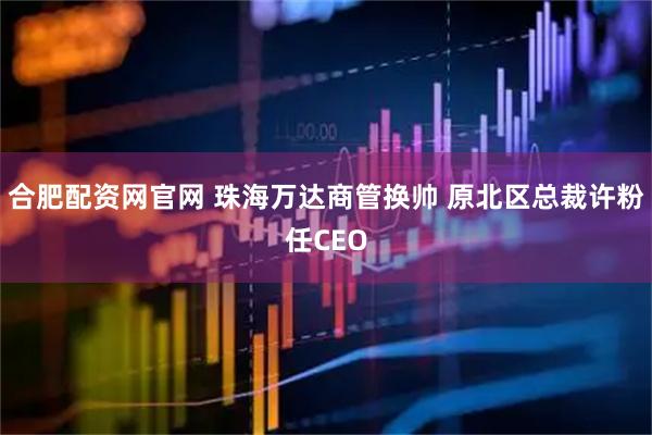 合肥配资网官网 珠海万达商管换帅 原北区总裁许粉任CEO