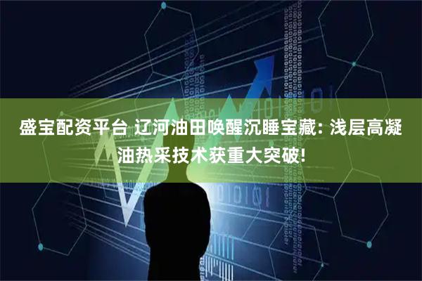 盛宝配资平台 辽河油田唤醒沉睡宝藏: 浅层高凝油热采技术获重大突破!